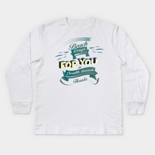 Beach Days for you in South Beach - Florida (Dark lettering t-shirts) Kids Long Sleeve T-Shirt